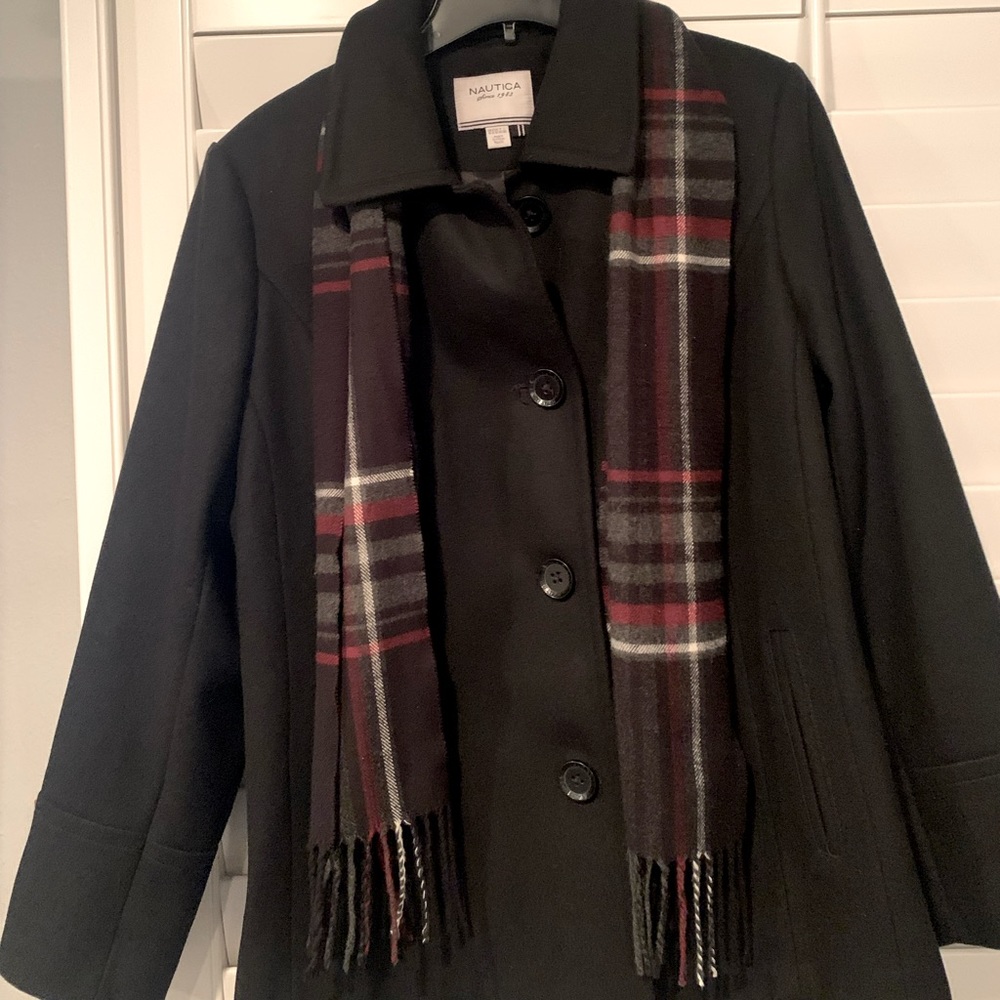 Nautica coat with scarf